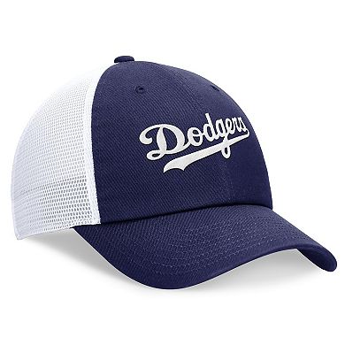 Men's Nike Royal Los Angeles Dodgers Evergreen Wordmark Trucker Adjustable Hat