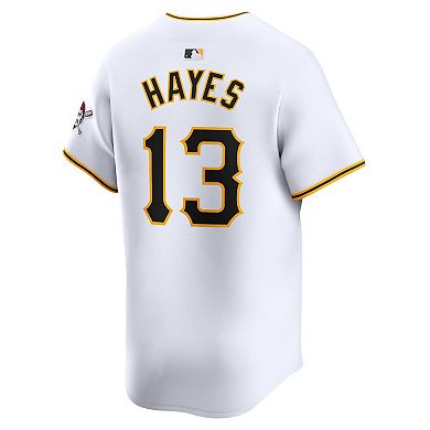 Men's Nike Ke'Bryan Hayes White Pittsburgh Pirates Home Limited Player Jersey