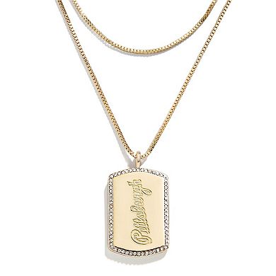 WEAR by Erin Andrews x Baublebar Pittsburgh Pirates Dog Tag Necklace