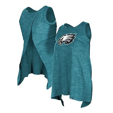 Women's New Era Midnight Green Philadelphia Eagles Plus Size Space Dye Active Tank Top