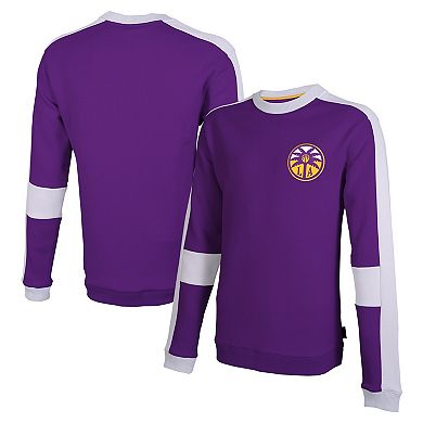 Unisex Stadium Essentials Purple Los Angeles Sparks Half Time Long Sleeve T-Shirt