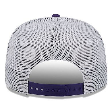 Men's New Era Purple Los Angeles Lakers Court Sport Speckle 9FIFTY Snapback Hat