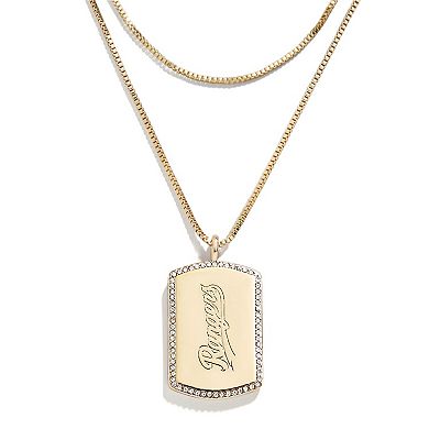 WEAR by Erin Andrews x Baublebar Texas Rangers Dog Tag Necklace