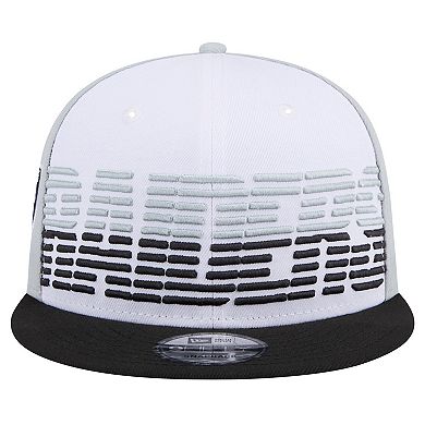 Men's New Era White/Black Las Vegas Raiders Throwback Space 9FIFTY Snapback Hat