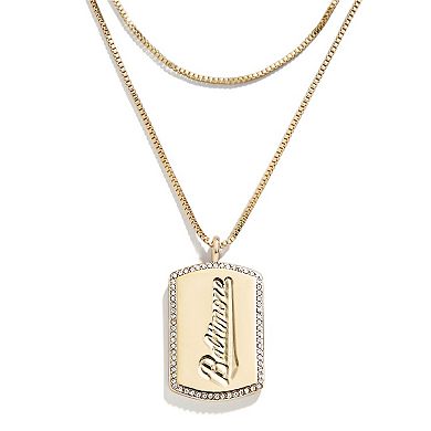 WEAR by Erin Andrews x Baublebar Baltimore Orioles Dog Tag Necklace