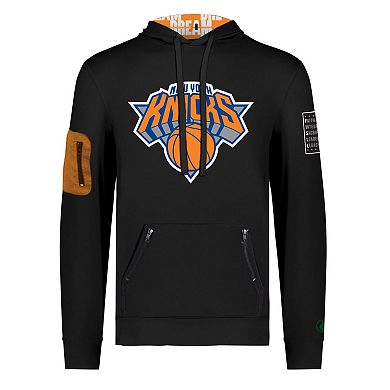 Unisex FISLL x Black History Collection  Black New York Knicks Pullover Hoodie