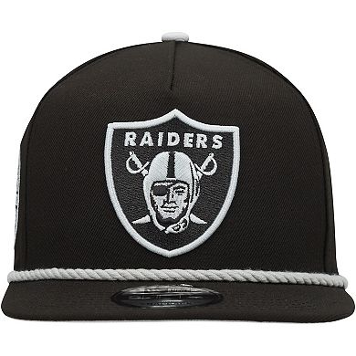 Men's New Era Black Las Vegas Raiders Captain Snapback Hat