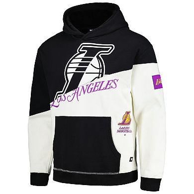 Unisex The Wild Collective Black Los Angeles Lakers Split Pullover Hoodie