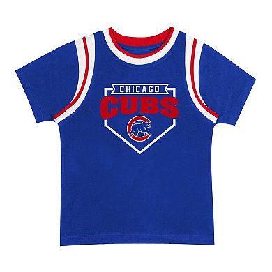 Preschool Fanatics Branded Chicago Cubs Loaded Base T-Shirt & Shorts Set