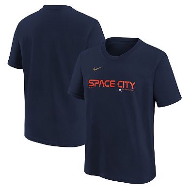Youth Nike Navy Houston Astros City Connect Wordmark T-Shirt