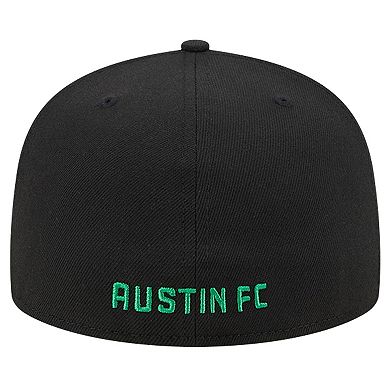 Men's New Era White/Black Austin FC 2024 Kick Off Collection 59FIFTY Fitted Hat