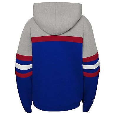 Youth Mitchell & Ness Blue New York Rangers Head Coach Pullover Hoodie