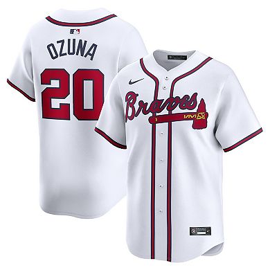Men's Nike Marcell Ozuna White Atlanta Braves Home Limited Player Jersey