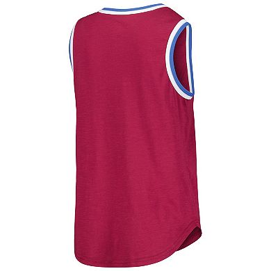 Women's G-III 4Her by Carl Banks Burgundy Colorado Avalanche Strategy Tank Top