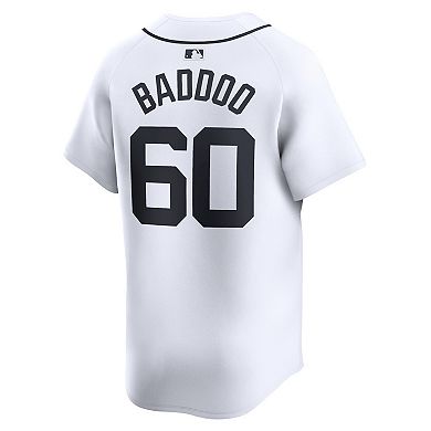 Men's Nike Akil Baddoo White Detroit Tigers Home Limited Player Jersey