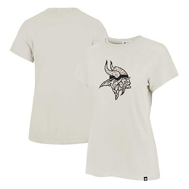 Women's '47 Cream Minnesota Vikings Panthera Frankie T-Shirt