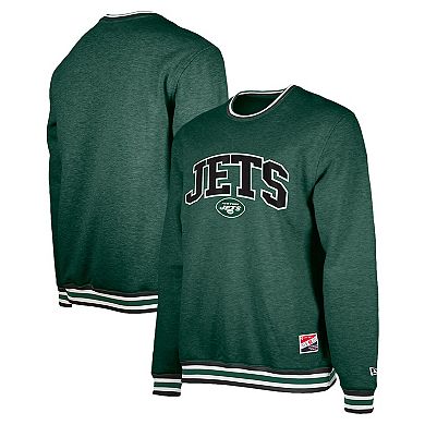 Men's New Era Green New York Jets Pullover Sweatshirt