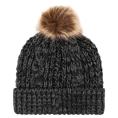 Women's '47 Black Purdue Boilermakers Meeko Cuffed Knit Hat with Pom