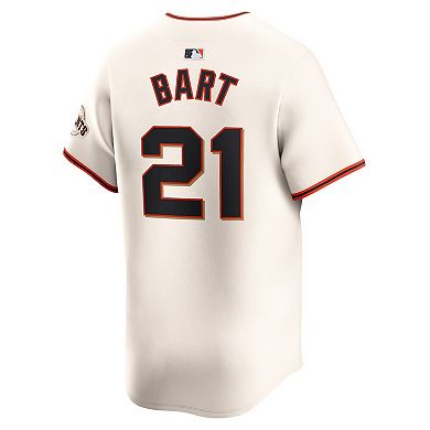 Men's Nike Joey Bart Cream San Francisco Giants Home Limited Player Jersey