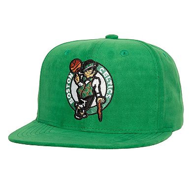 Men's Mitchell & Ness Kelly Green Boston Celtics Sweet Suede Snapback Hat