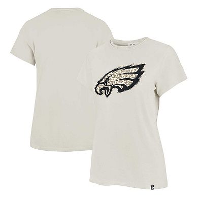 Women's '47 Cream Philadelphia Eagles Panthera Frankie T-Shirt