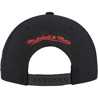 Men's Mitchell & Ness Black Montreal Canadiens Core Team Script 2.0 Snapback Hat