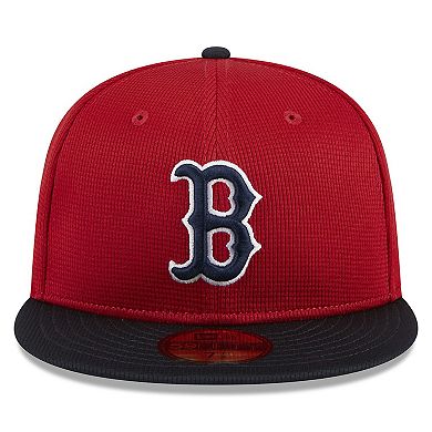 Men's New Era  Red Boston Red Sox 2024 Batting Practice 59FIFTY Fitted Hat