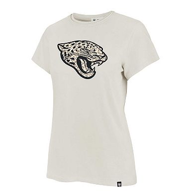 Women's '47 Cream Jacksonville Jaguars Panthera Frankie T-Shirt