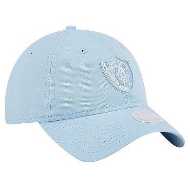 Women's New Era Light Blue Las Vegas Raiders Color Pack 9TWENTY Adjustable Hat