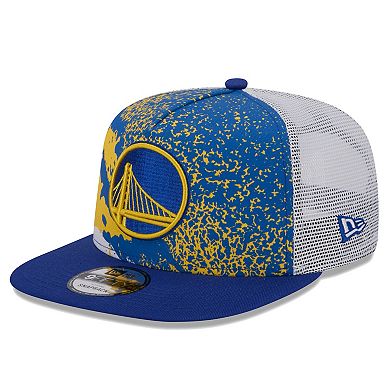 Men's New Era Royal Golden State Warriors Court Sport Speckle 9FIFTY Snapback Hat