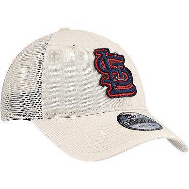 Men's New Era Stone St. Louis Cardinals Game Day 9TWENTY Adjustable Trucker Hat