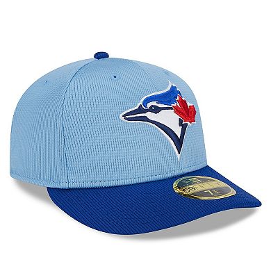 Men's New Era  Light Blue Toronto Blue Jays 2024 Batting Practice Low Profile 59FIFTY Fitted Hat