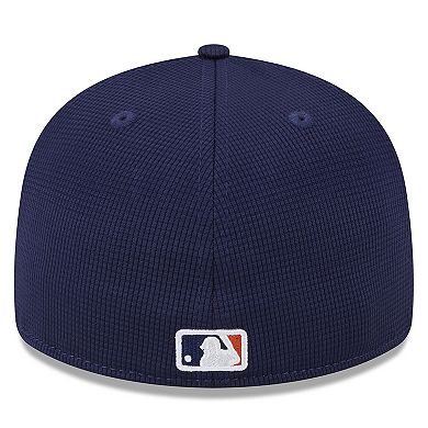Men's New Era  Orange Houston Astros 2024 Batting Practice Low Profile 59FIFTY Fitted Hat