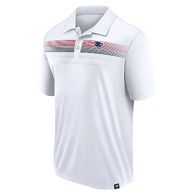 Men's Fanatics Branded White New England Patriots Victory For Us Interlock Polo