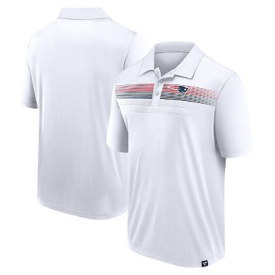 Men's Fanatics Branded White New England Patriots Victory For Us Interlock Polo