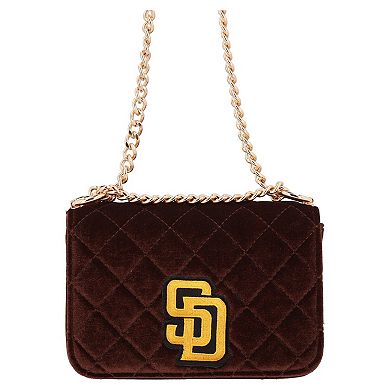 Cuce San Diego Padres Velvet Crossbody Purse