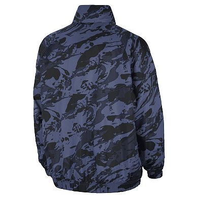 Men's Nike  Navy Michigan Wolverines Anorak Half-Zip Jacket