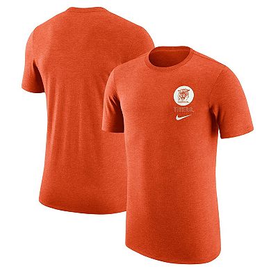 Men's Nike Orange Clemson Tigers Retro Tri-Blend T-Shirt