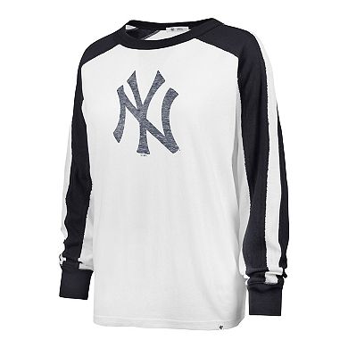 Women's '47 White New York Yankees Premier Caribou Long Sleeve T-Shirt