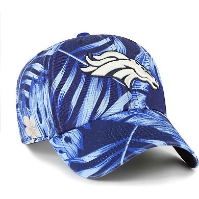 Women's '47 Navy Denver Broncos Tropicalia Clean Up Adjustable Hat