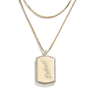 WEAR by Erin Andrews x Baublebar Detroit Tigers Dog Tag Necklace