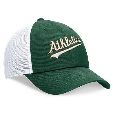 Men's Nike Green Oakland Athletics Evergreen Wordmark Trucker Adjustable Hat