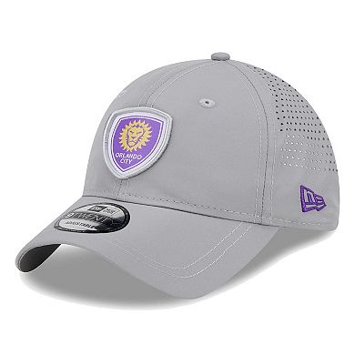 Men's New Era Gray Orlando City SC Active 9TWENTY Adjustable Hat