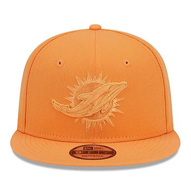 Men's New Era Orange Miami Dolphins Color Pack 9FIFTY Snapback Hat