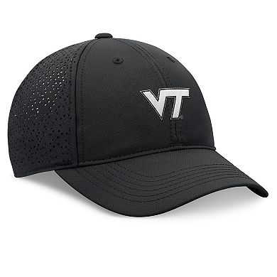 Men's Top of the World Black Virginia Tech Hokies Liquesce Trucker Adjustable Hat