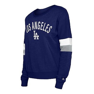 Women's New Era Royal Los Angeles Dodgers Game Day Crew Pullover Sweatshirt
