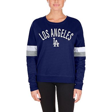 Women's New Era Royal Los Angeles Dodgers Game Day Crew Pullover Sweatshirt