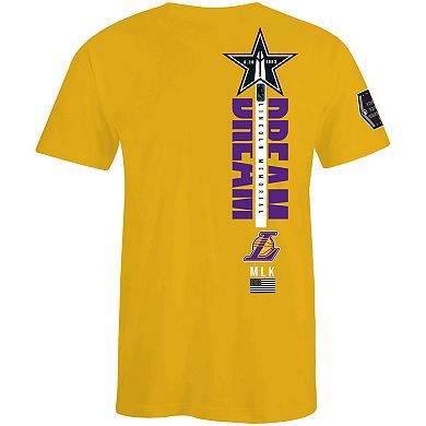 Unisex FISLL x Black History Collection  Gold Los Angeles Lakers T-Shirt