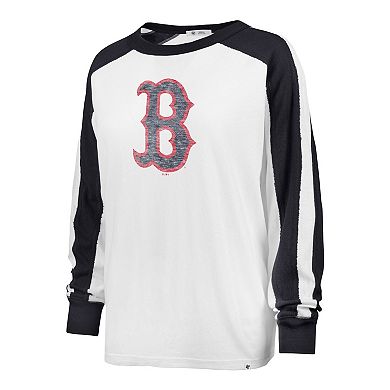 Women's '47 White Boston Red Sox Premier Caribou Long Sleeve T-Shirt