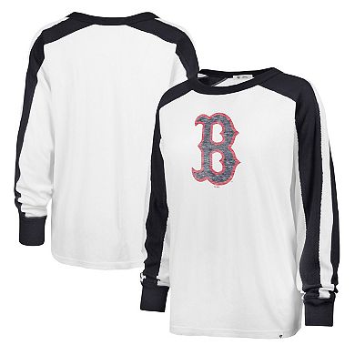 Women's '47 White Boston Red Sox Premier Caribou Long Sleeve T-Shirt